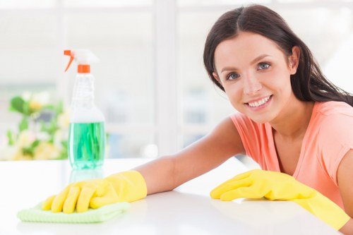 Professional carpet cleaning in a Kensington home hallway