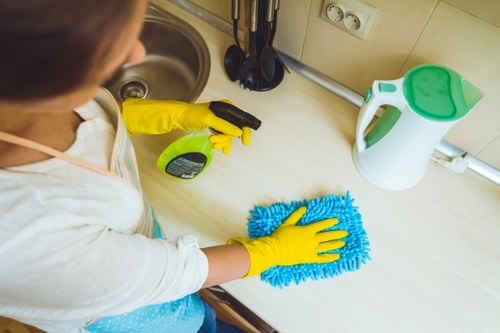 Commercial regular cleaning in a Kensington office space